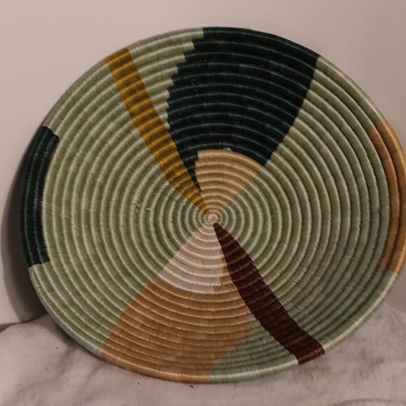 Kazi Multicolor Hand Woven Bowl - Picture 2 of 9